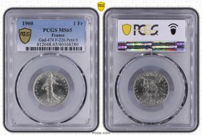 1960 1 Fr Gad-474 F-226 Petit 0 MS65