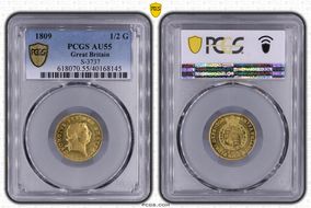 1809 1/2 G S-3737 AU55