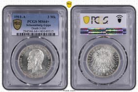 1911-A 3 Mk Death J-166 MS64+