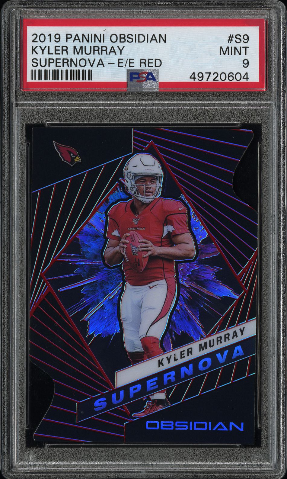 2019 Panini PANINI OBSIDIAN SUPERNOVA E/E RED #S9 Kyler Murray front
