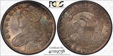 1827 50C O-117 MS63