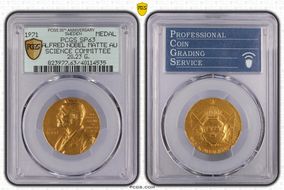 1971 Medal Alfred Nobel Science Matte Au Nominating Committee SP63