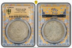 (1908)34 $1 LM-465 Cld. Conn. AU58