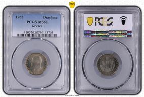 1965 Drachma KM-81 MS68