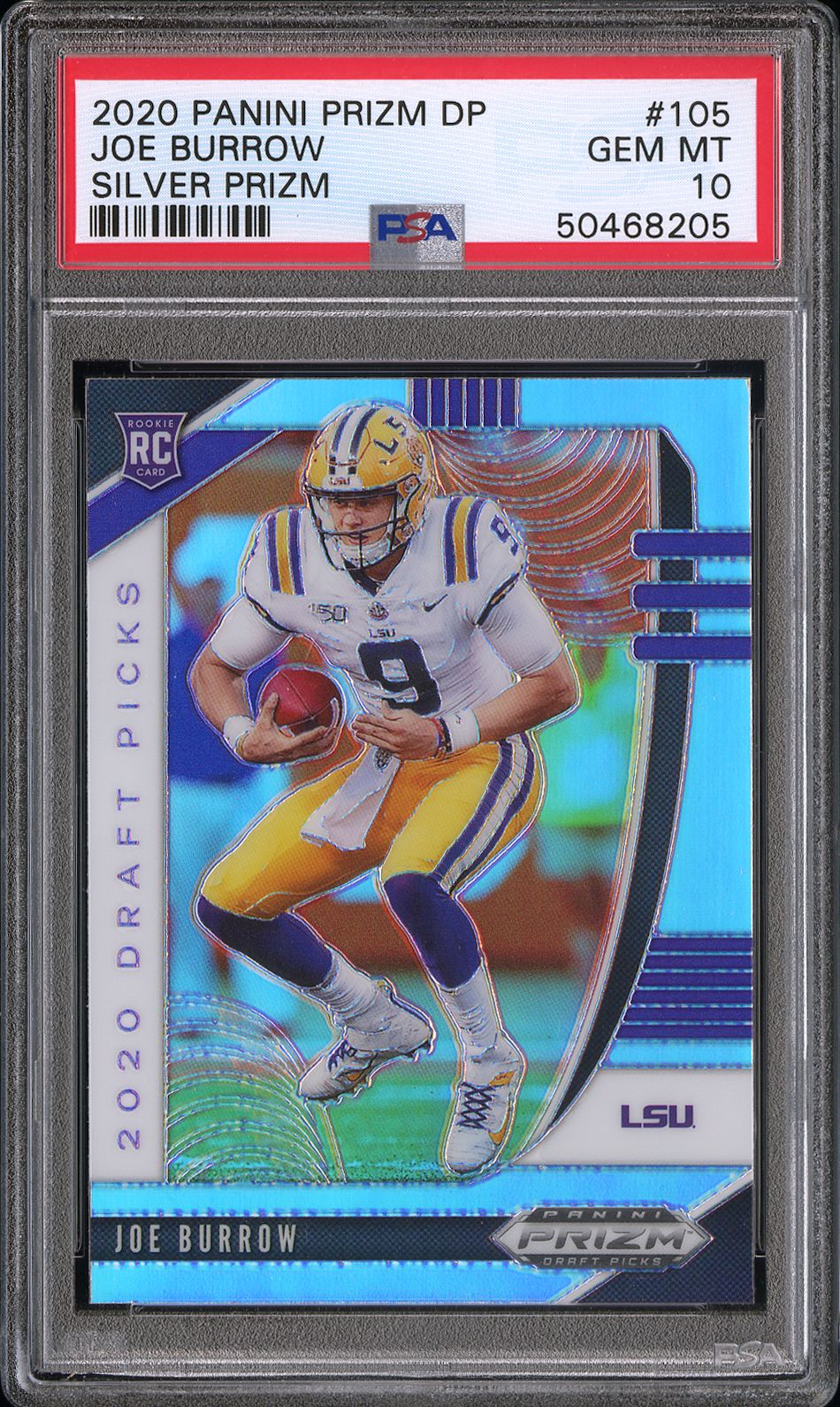 2020 Panini PANINI PRIZM DRAFT PICKS SILVER PRIZM #105 Joe Burrow front