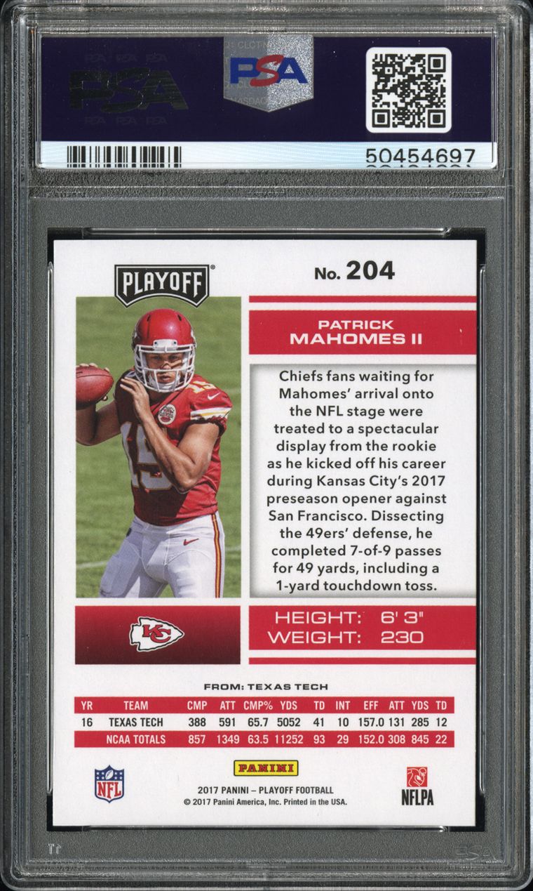 PSA Set Registry Showcase: Patrick Mahomes II Rookies PSA 10