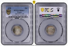 1898 50C Gad-420 F-190 MS66+
