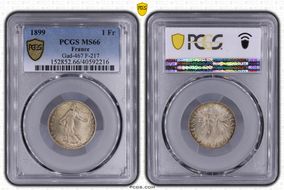 1899 1 Fr Gad-467 F-217 MS66