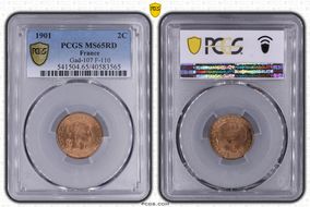 1901 2C Gad-107 F-110 MS65RD