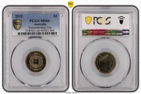 2012 $2 Remembrance Day MS66