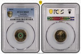 2014 $2 Remembrance - Colorized MS65