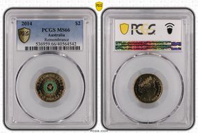 2014 $2 Remembrance - Colorized MS66