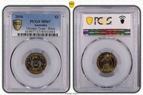 2016 $2 Olympic Team - Black Colorized MS67