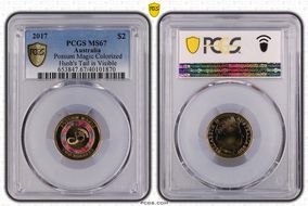 2017 $2 Possum Magic Colorized Hush's Tail is Visible MS67