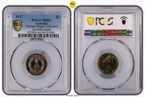 2017 $2 Possum Magic Colorized Invisible Hush MS66