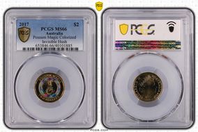 2017 $2 Possum Magic Colorized Invisible Hush MS66