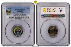 2018 $2 Commonwealth Games Borobi the Koala MS68