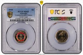 2018 $2 Commonwealth Games Gold Coast MS65