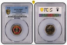 2018 $2 Commonwealth Games Gold Coast MS67