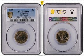 2018 $2 4th Portrait MS68