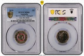 2019 $2 60 Yrs of Mr. Squiggle Gus the Snail Colorized MS66