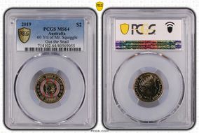 2019 $2 60 Yrs of Mr. Squiggle Gus the Snail Colorized MS64