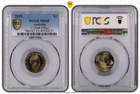 2019 $2 J. Clark Effigy MS65