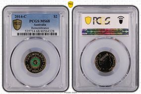 2014-C $2 Remembrance Colorized MS68