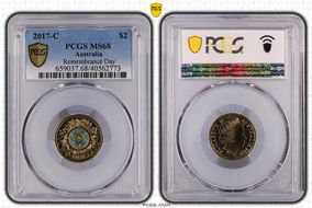 2017-C $2 Remembrance Day Colorized MS68