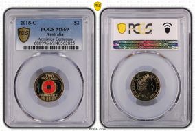 2018-C $2 Armistice Centenary Colorized MS69