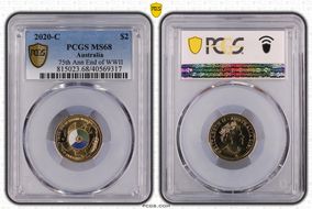 2020-C $2 75th Ann End of WWII Colorized MS68