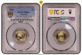 2020 $2 75th Ann End of WWII Colorized MS64