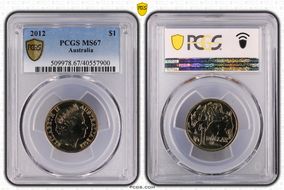 2012 $1 MS67