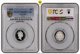 1991 5C Silver PR69DCAM