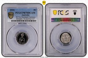 2016 5C 50 Yrs Decimal Currency PR70DCAM