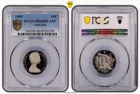 1969 10C PR68DCAM