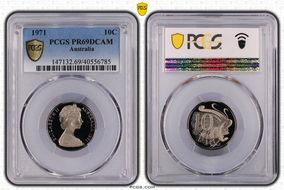 1971 10C PR69DCAM