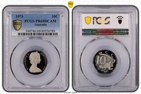 1973 10C PR69DCAM