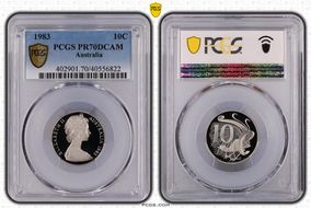 1983 10C PR70DCAM