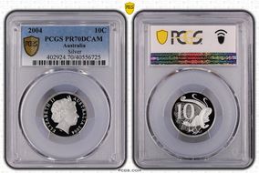 2004 10C Silver PR70DCAM