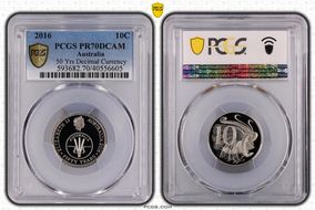 2016 10C 50 Yrs Decimal Currency PR70DCAM