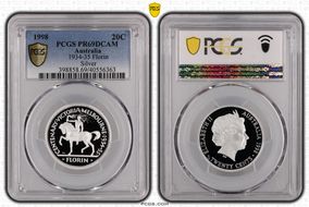 1998 20C 1934-35 Florin Ag PR69DCAM