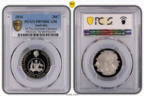 2016 20C 50 Yrs Decimal Currency PR70DCAM