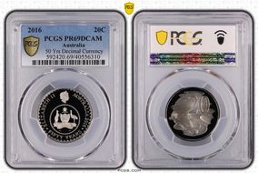 2016 20C 50 Yrs Decimal Currency PR69DCAM