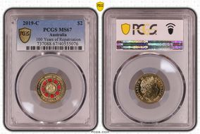 2019-C $2 100 Years of Repatriation Colorized MS67