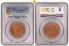 1962 Y. (p) 1D MS65RB