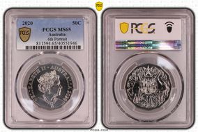 2020 50C 6th Portrait MS65