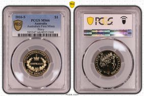 2016-S $1 Australia's First Mints Privy MS66