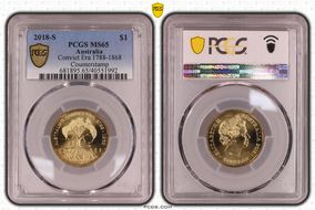 2018-S $1 Convict Era 1788-1868 Counterstamp MS65