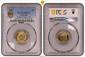 2017 $2 Remembrance Day Colorized MS64